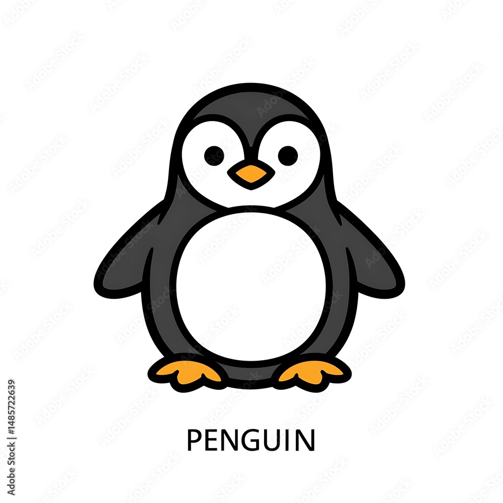 Obraz premium Chubby Penguin Charm