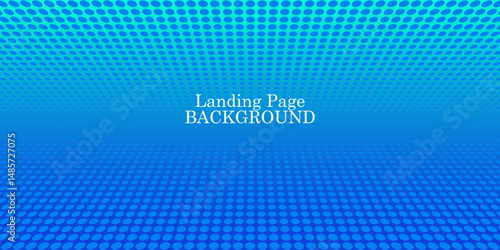 Webinar vector template. Abstract blue halftone dotted minimal background. Mock up for busines conference announcement. Landing page vector illustration