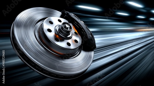 Automotive brake rotor poised for highspeed deceleration