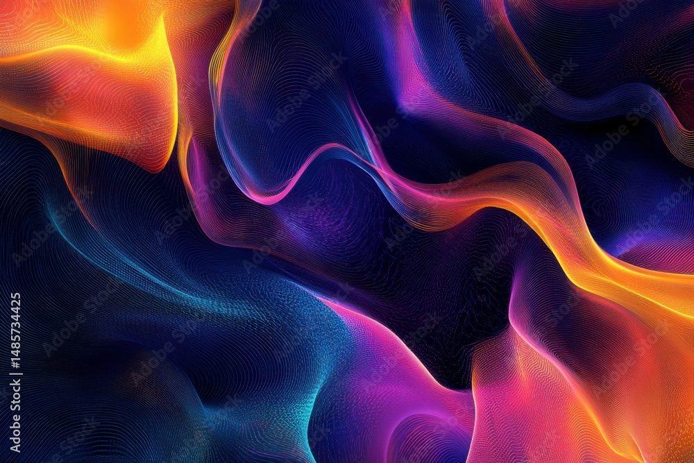 Obraz premium Abstract Colorful Waves