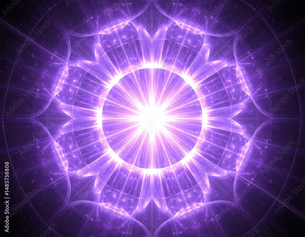 Abstract Purple Glowing Circle Pattern Design Abstract Purple Glowing Circle Pattern Design