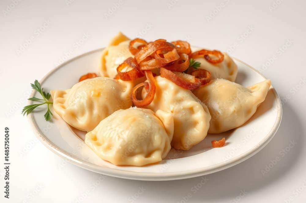 Polish Pierogi with Fried Onions Polish Pierogi with Fried Onions