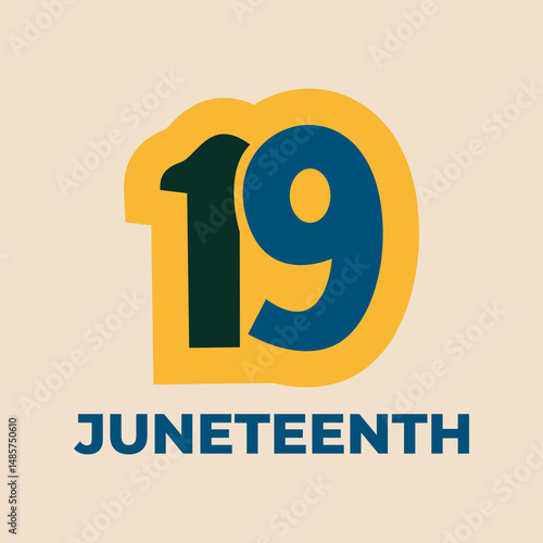 Juneteenth celebration with African American profiles in silhouette style, symbol of freedom, diversity, cultural pride, and emancipation day history