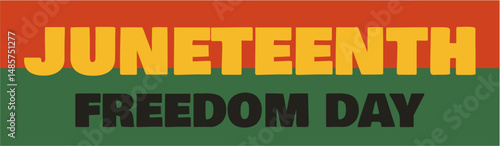 Juneteenth Emancipation Day Vector Illustration – Celebrating African American Freedom and Heritage