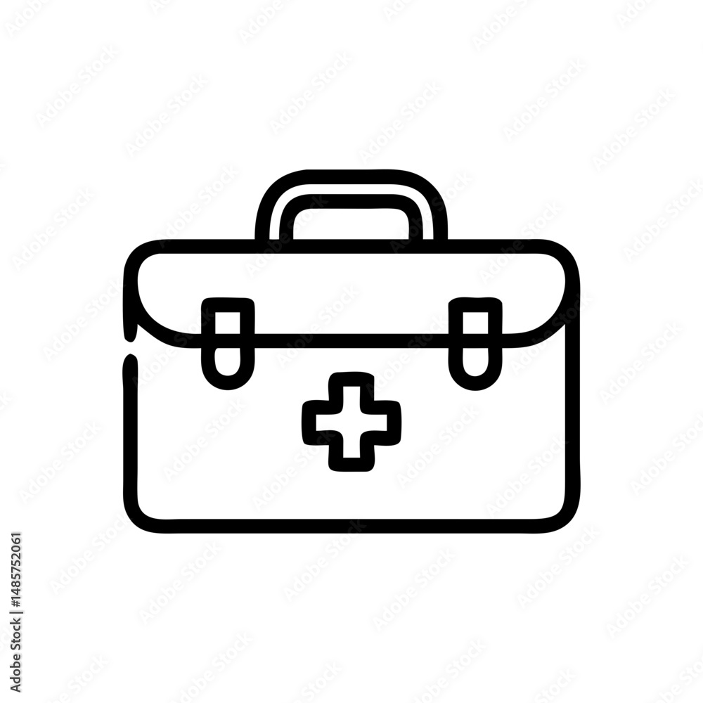Icon of a doctorchest / first aid kit Icon of a doctorchest / first aid kit