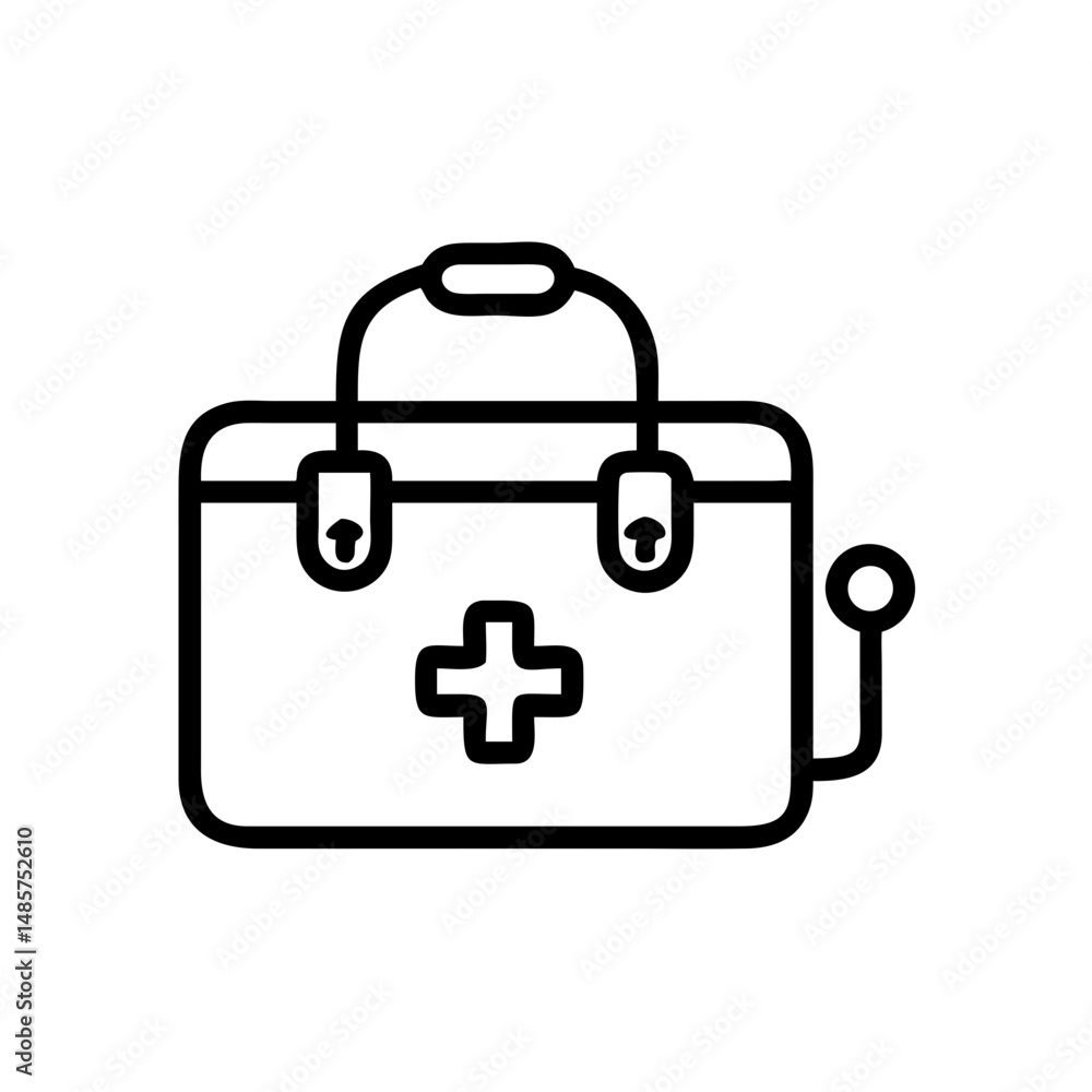 Icon of a doctorchest / first aid kit Icon of a doctorchest / first aid kit