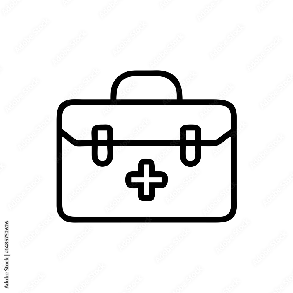 Icon of a doctorchest / first aid kit Icon of a doctorchest / first aid kit