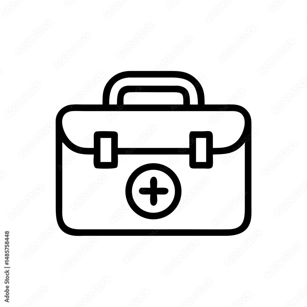 Icon of a doctorchest / first aid kit Icon of a doctorchest / first aid kit