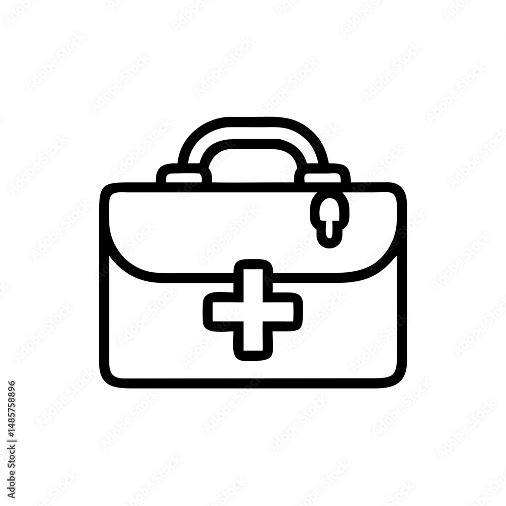Icon of a doctorchest / first aid kit Icon of a doctorchest / first aid kit