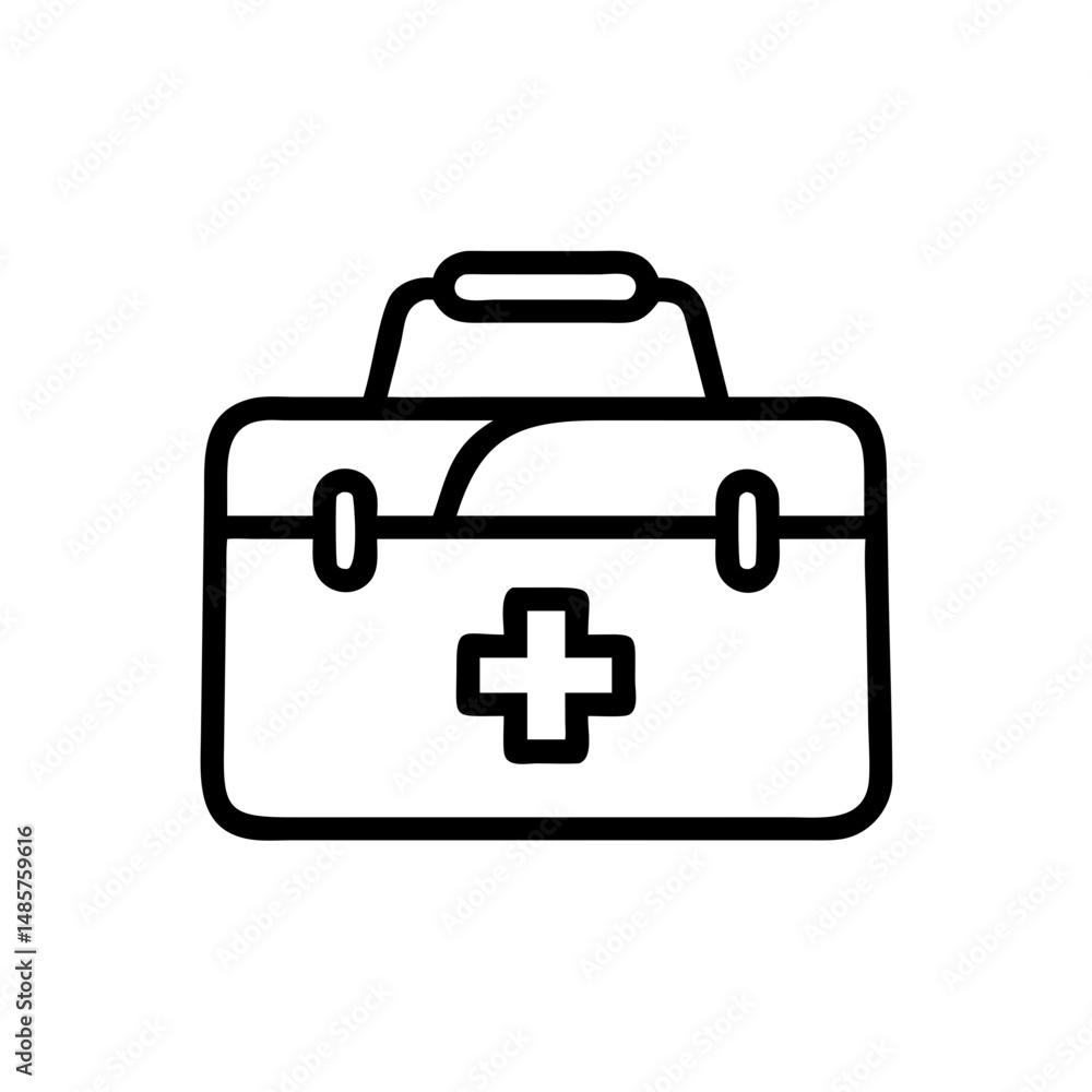 Icon of a doctorchest / first aid kit Icon of a doctorchest / first aid kit
