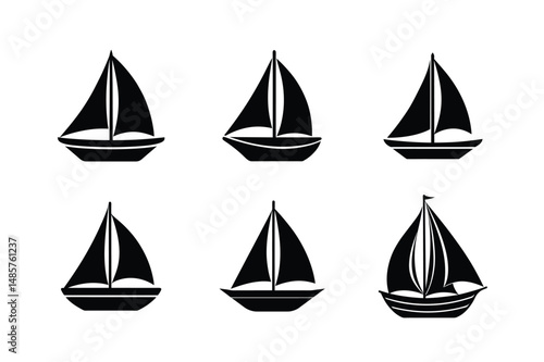 whimsical cartoon sailboat drawing