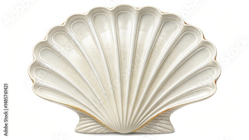 seashell on white background