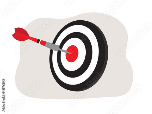 dart target success illustration accuracy concept dartboard
