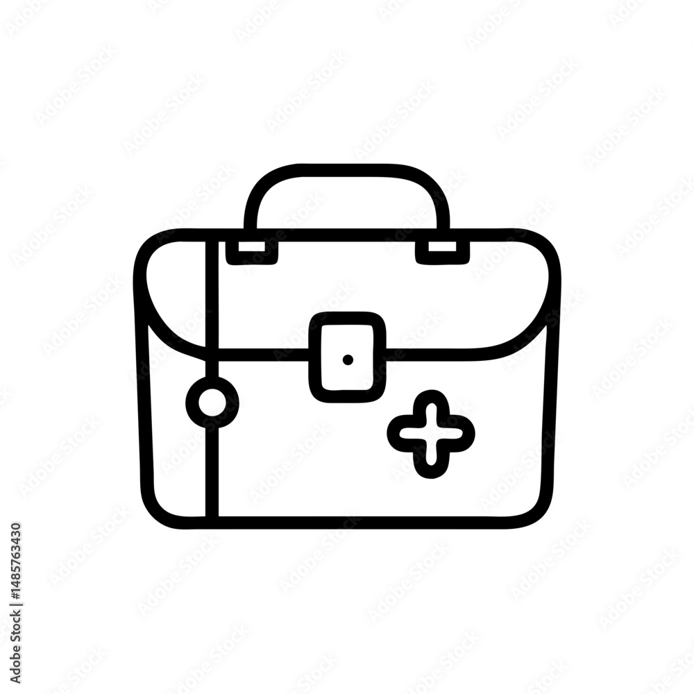 Icon of a doctorchest / first aid kit Icon of a doctorchest / first aid kit