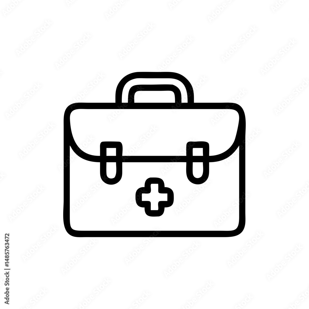 Icon of a doctorchest / first aid kit Icon of a doctorchest / first aid kit