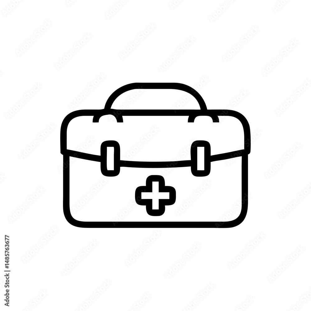 Icon of a doctorchest / first aid kit Icon of a doctorchest / first aid kit