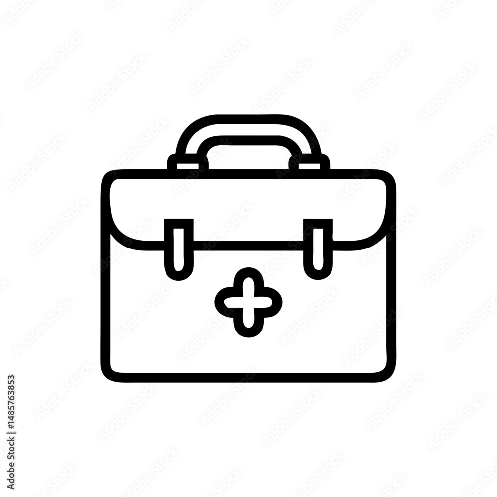 Icon of a doctorchest / first aid kit Icon of a doctorchest / first aid kit