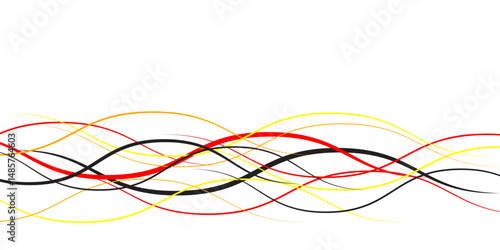 Abstract wavy topography colorful lines strips for minimal wave shape concept.