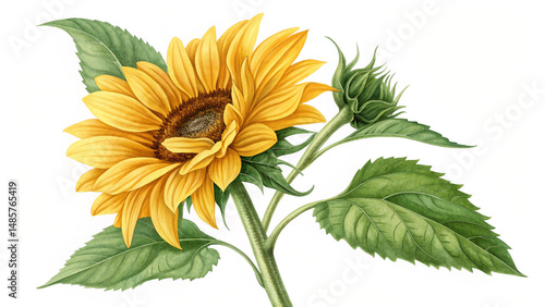 calendula flowers isolated on white