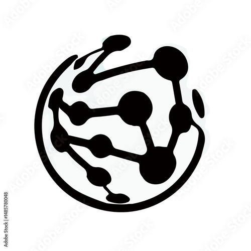 vector illustration of a icon with a symbol of a symbol