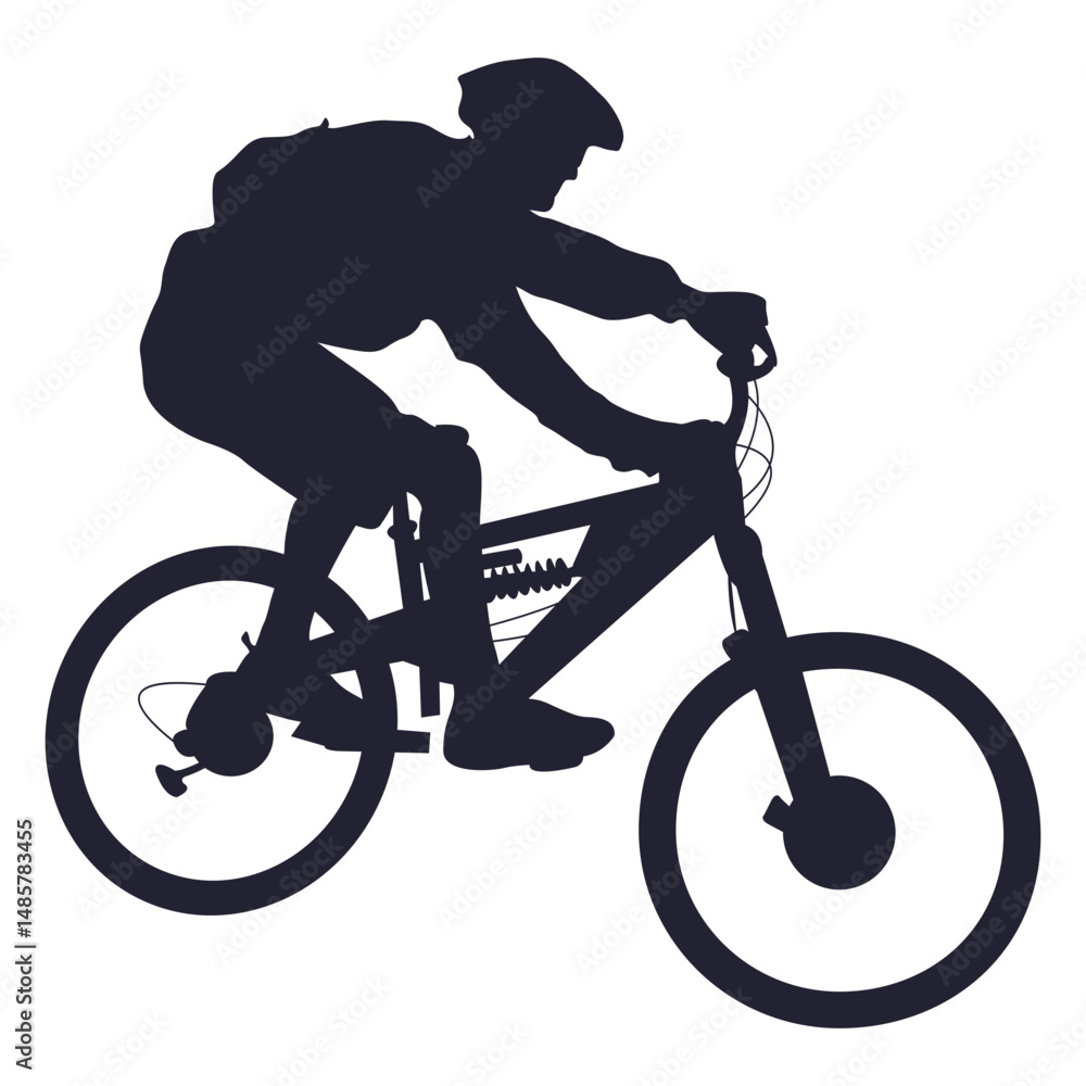 Obraz premium Bmx sport silhouette 2