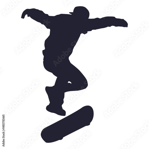 Skateboard performance silhouette