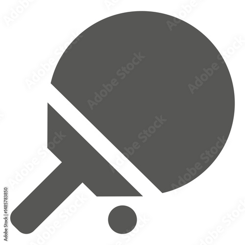Table tennis ball racket icon