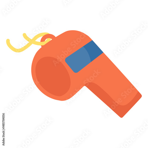Sport whistle icon american football