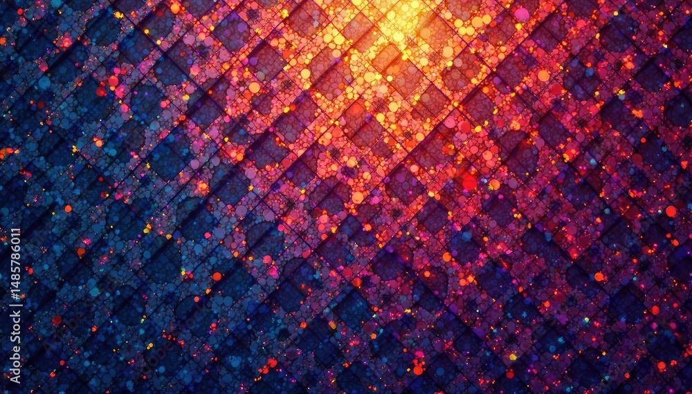 Obraz premium Intricate geometric patterns formed by intersecting lines and shapes, creating a mesmerizing visual texture , texture, artistic design
