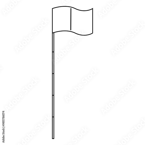 Golf flag stroke