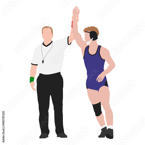 Wrestler winner flat