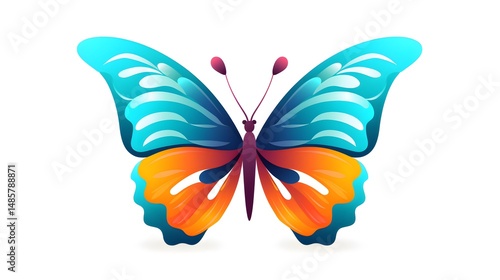 Professional Butterfly Vector Illustration Modern Logo Icon Design