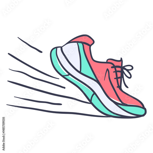 Marathon sport running shoe