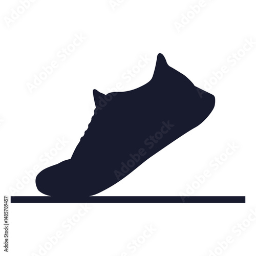 Running shoe sport silhouette