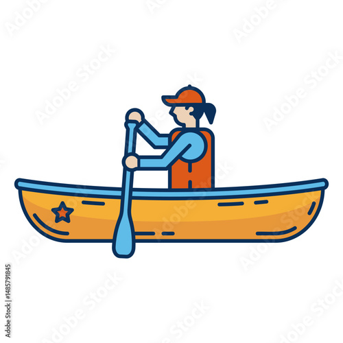 Water activity people sport kayak