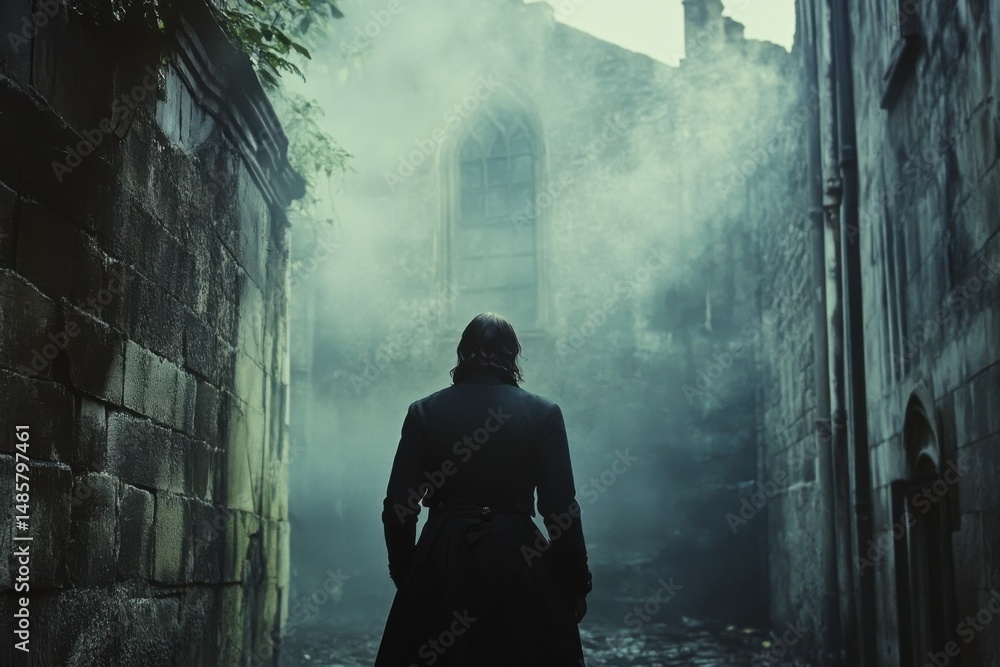 Obraz premium Mysterious Gothic Alley