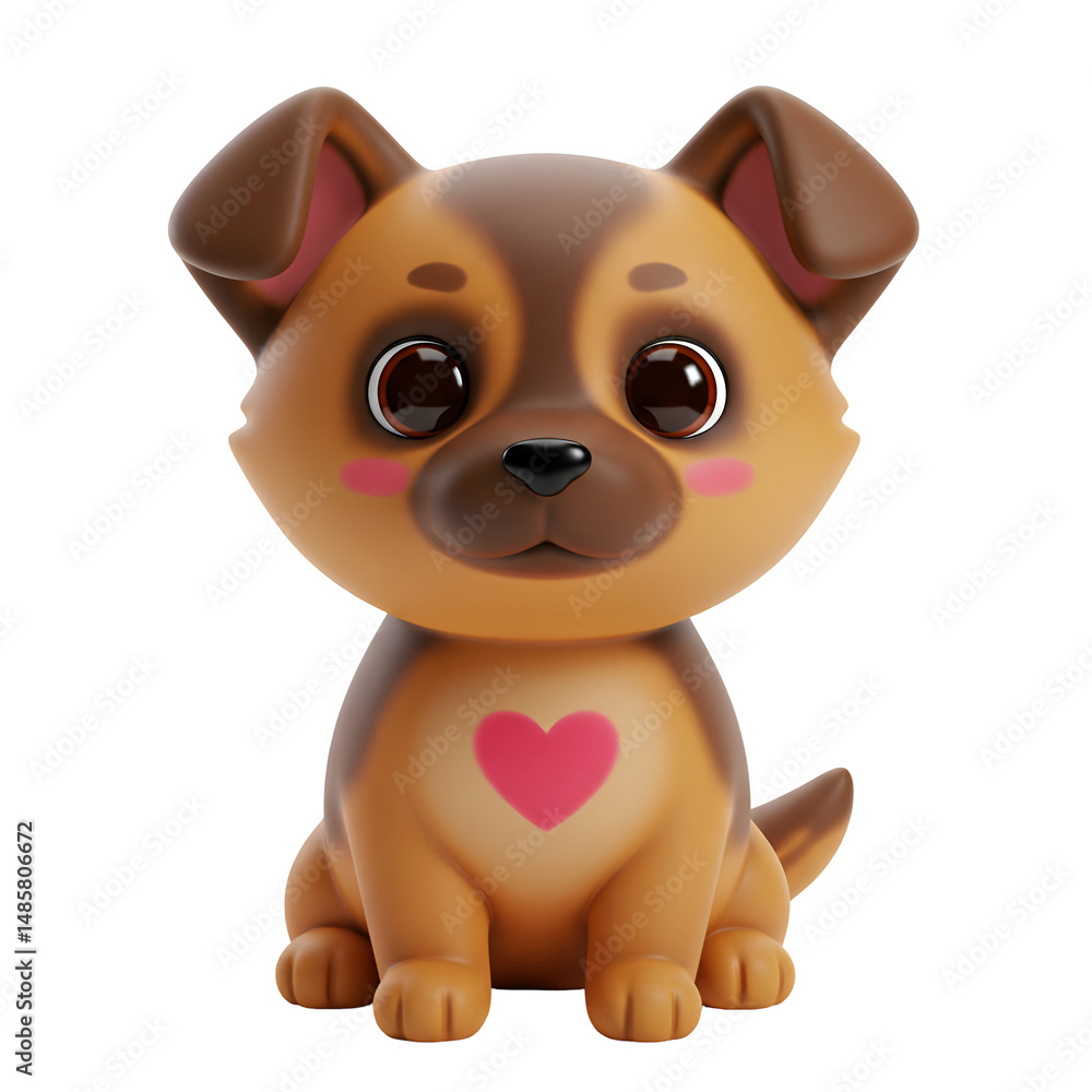 Fototapeta premium 愛らしい子犬 優しい光に包まれて 穏やかな表情