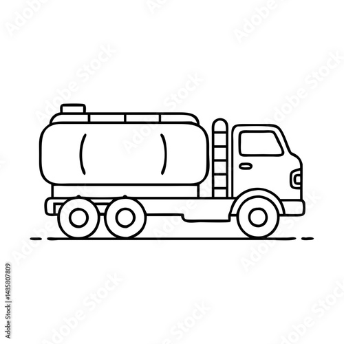 tanker truck icon, tanker truck vector illustration-simple illustration of tanker truck, perfect for tanker truck logos and icons