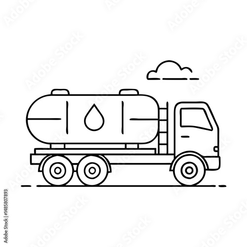 tanker truck logo icon, tanker truck logo vector illustration-simple illustration of tanker truck logo, perfect for tanker truck logo logos and icons
