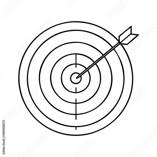 target bullseye icon, target bullseye vector illustration-simple illustration of target bullseye, perfect for target bullseye logos and icons