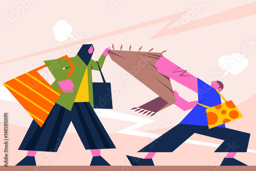 illustration of hunting for discounts