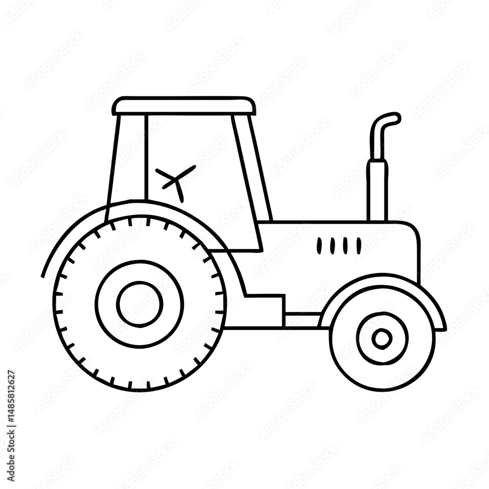 tractor icon, tractor vector illustration-simple illustration of tractor, perfect for tractor logos and icons tractor icon, tractor vector illustration-simple illustration of tractor, perfect for tractor logos and icons