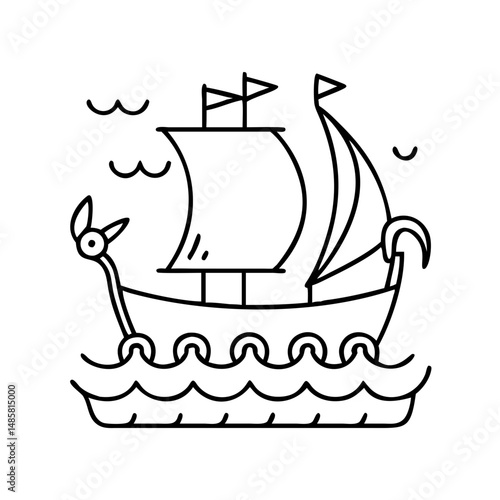 vikings icon, vikings vector illustration-simple illustration of vikings, perfect for vikings logos and icons