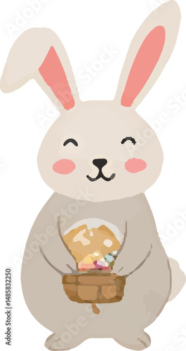 Happy easter day clipart vector design 