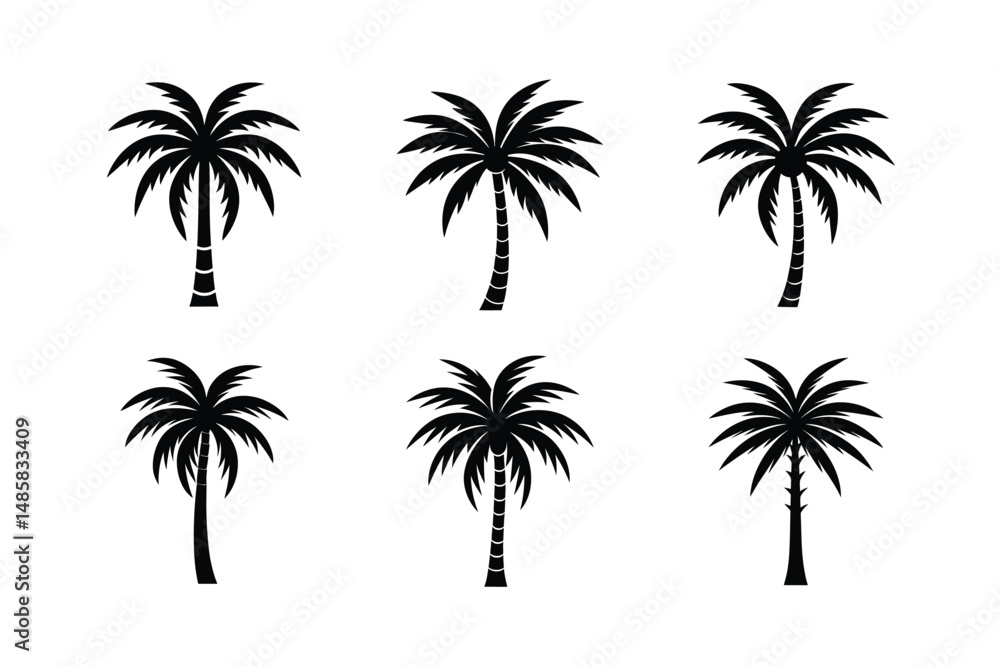 Fototapeta premium Palm Tree Vinyl Cut Design