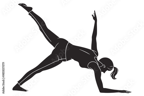 young woman doing yoga