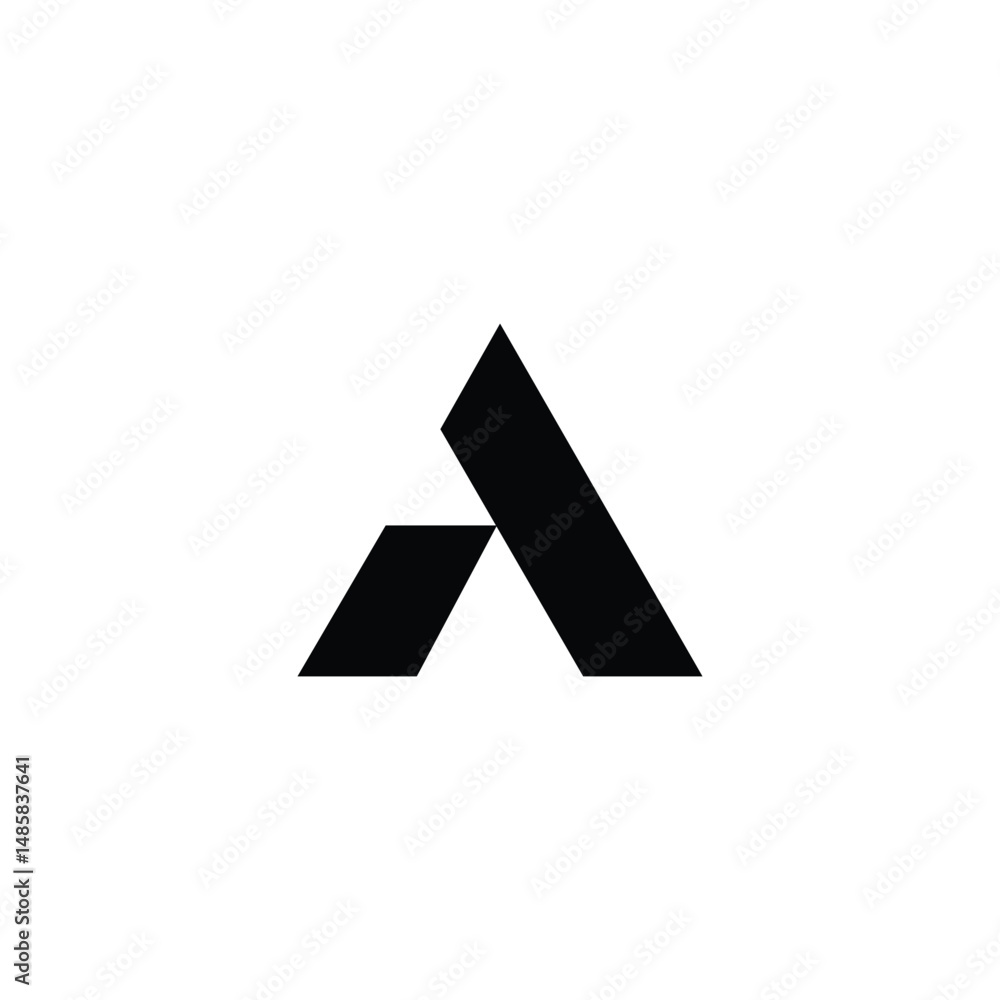 Fototapeta premium abstract vector font letter a