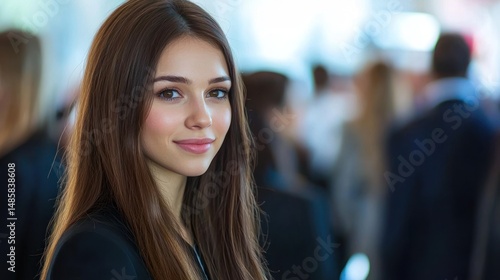 Wallpaper Mural Hiring fair with large crowd, recruiters talking to candidates Torontodigital.ca