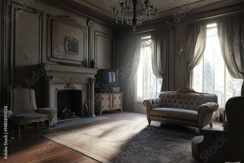 Vintage Elegant Living Room