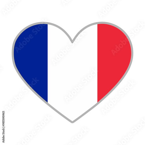 France flag. France love flag. France flag in heart shape. Love symbol. Vector illustration Free Download France flag. France love flag. France flag in heart shape. Love symbol. Vector illustration - GFXLoad